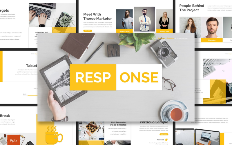 response powerpoint template original