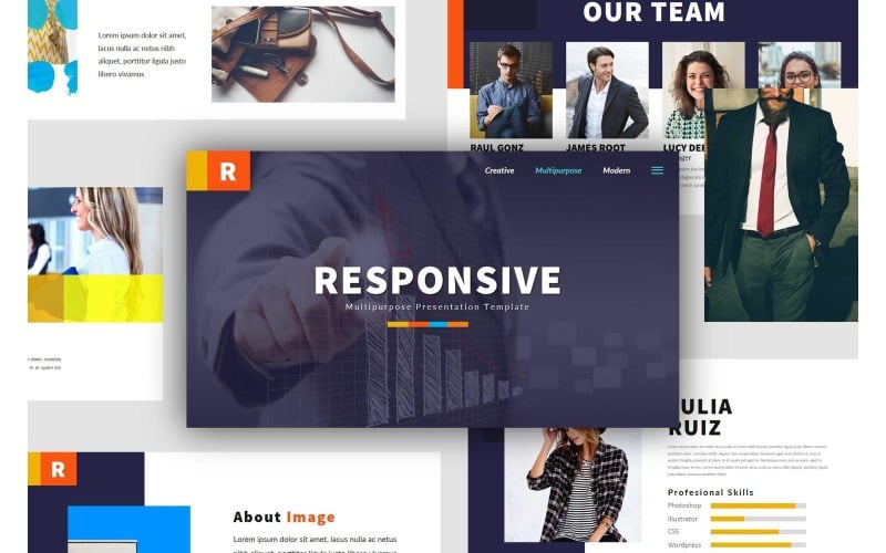 responsive powerpoint presentation template original