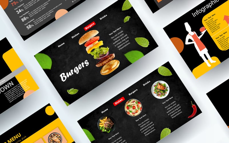 restaurant amp food presentation morph animation original