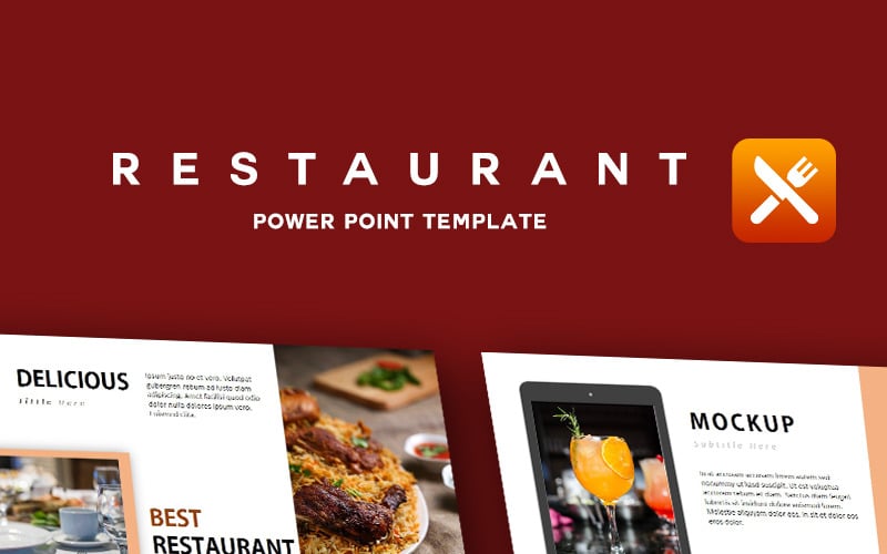restaurant creative powerpoint template original