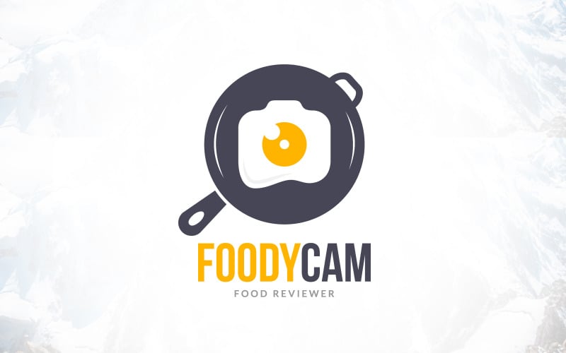 restaurant food blogger camera food logo design original
