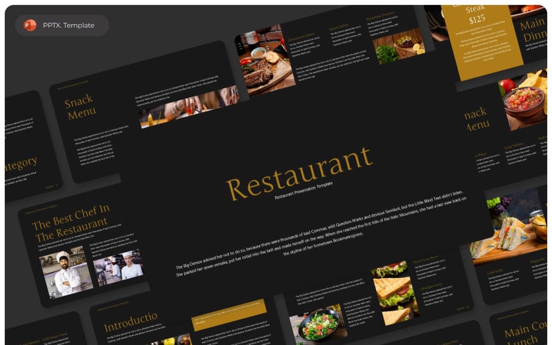 restaurant powerpoint presentation template original