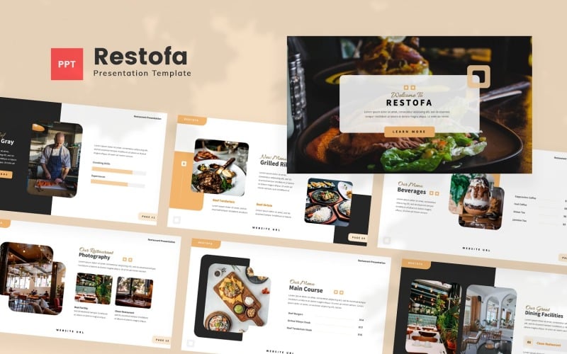 restofa restaurant powerpoint template original