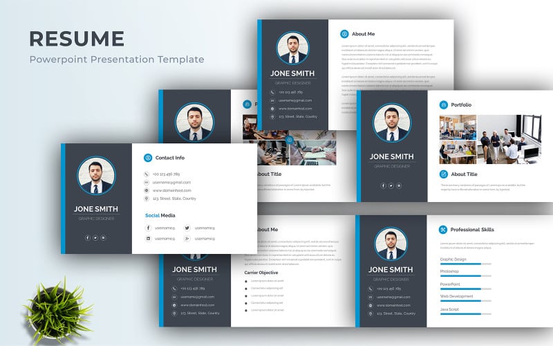 resume powerpoint presentation template original