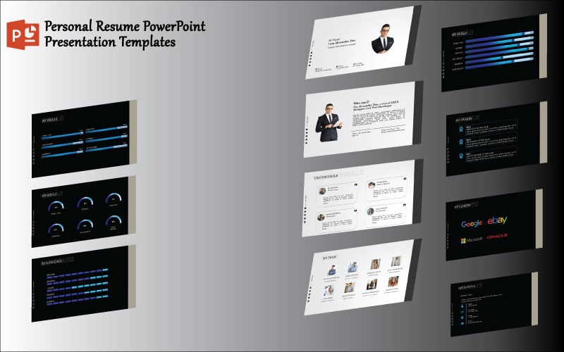 resume powerpoint presentation templates original