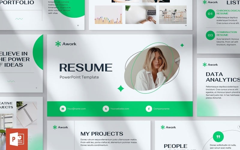 resume presentation powerpoint original