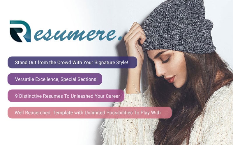 resumere portfolio cv resume html template original