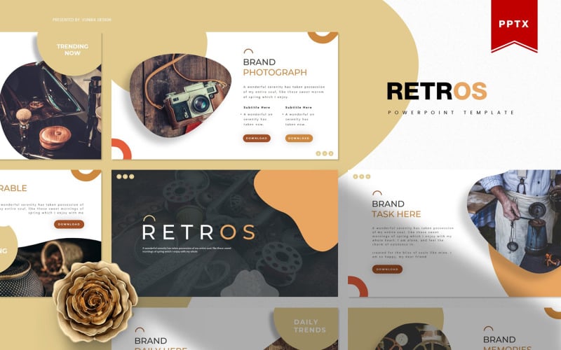 retros powerpoint template original