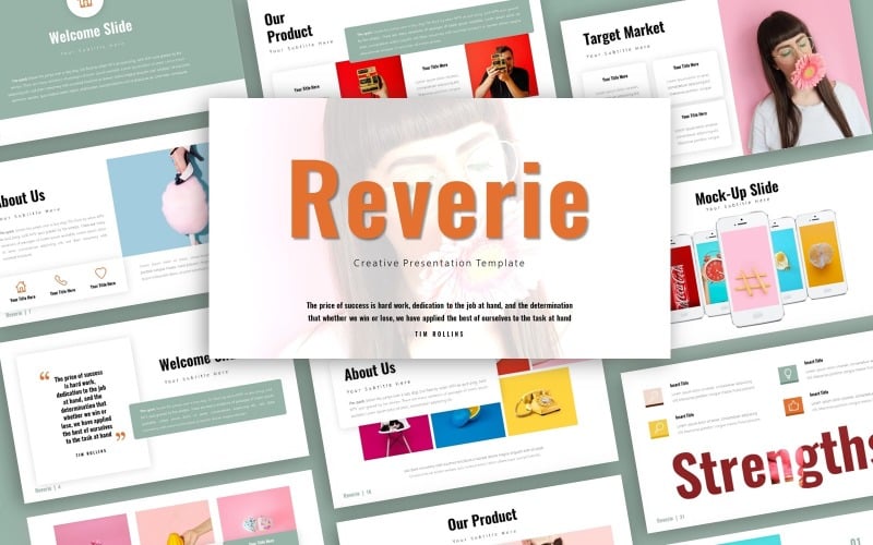 reverie creative presentation powerpoint template original