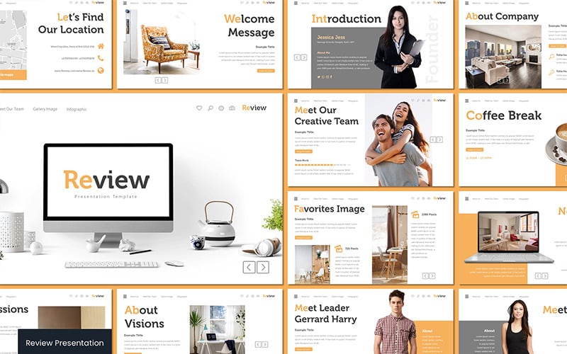 review powerpoint template original