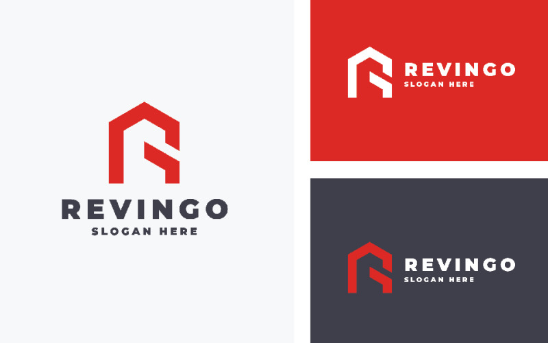 revingo letter r company logo original