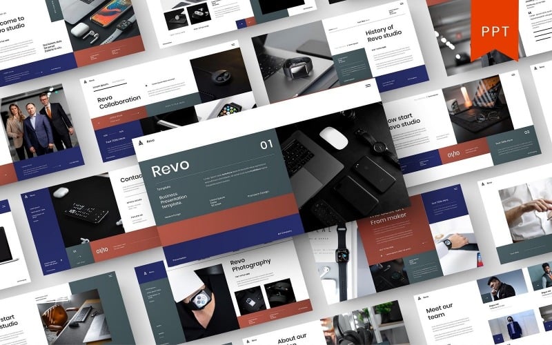revo business powerpoint template original