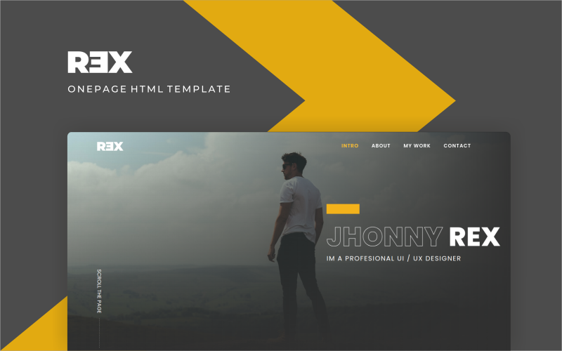 rex creative personal multipurpose portfolio landing page template original