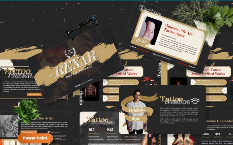rexar tattoo studio powerpoint templates original
