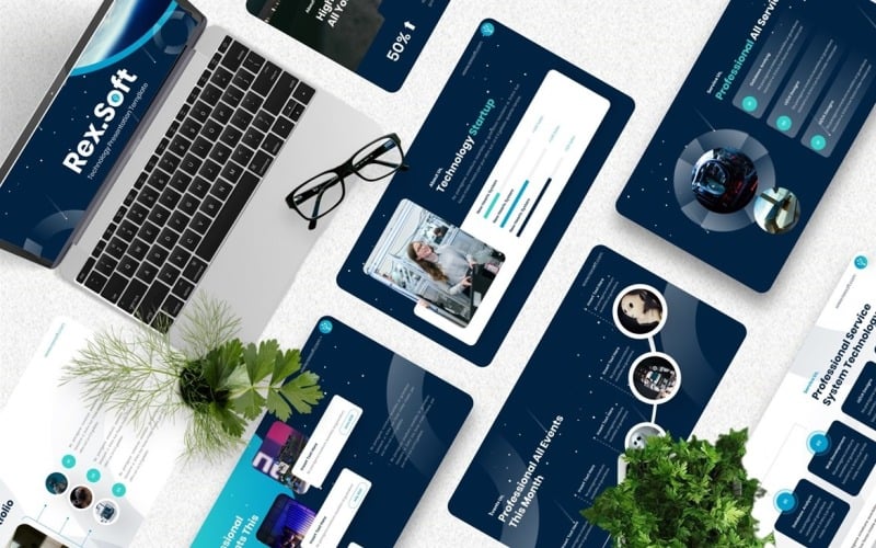 rexsoft technology powerpoint template original