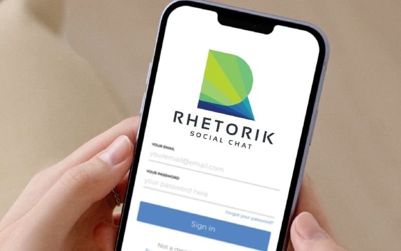 rhetorik letter r professional logo original