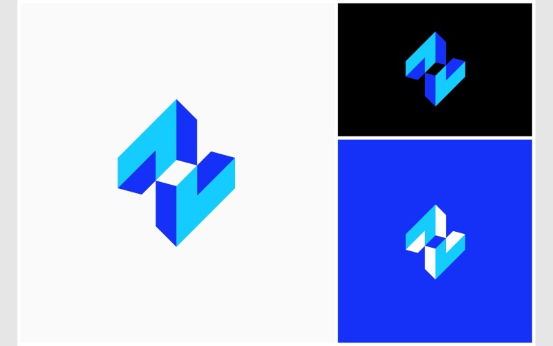 rhombus square abstract geometry perspective logo original