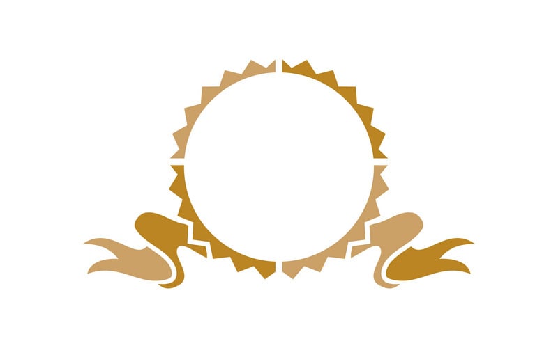ribbon blank logo design template vector original