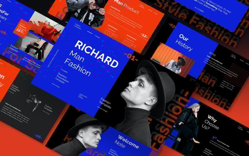 richard man fashion powerpoint template original