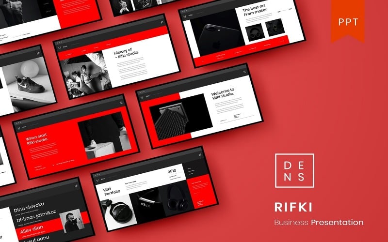 rifki business powerpoint template original