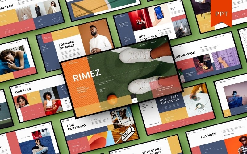 rimez business powerpoint template original