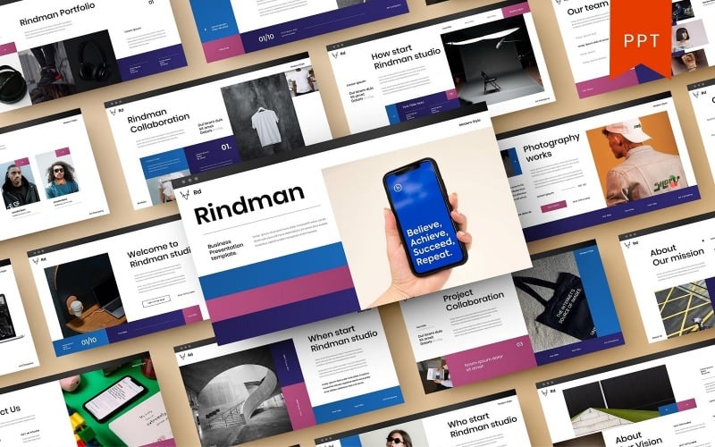 rindman business powerpoint template original