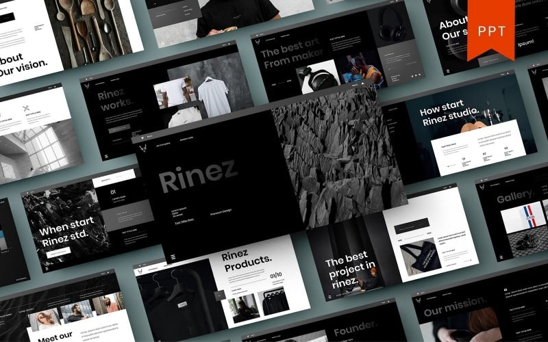 rinez business powerpoint template original
