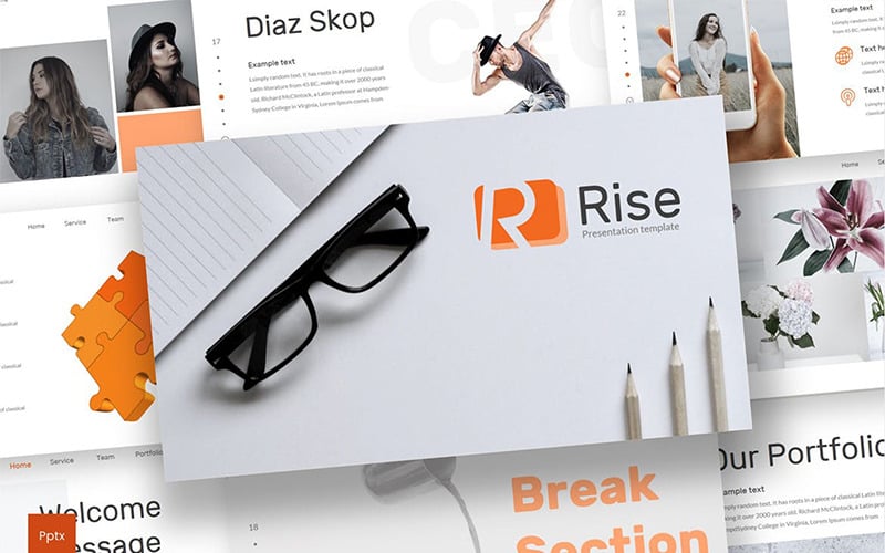 rise powerpoint template original