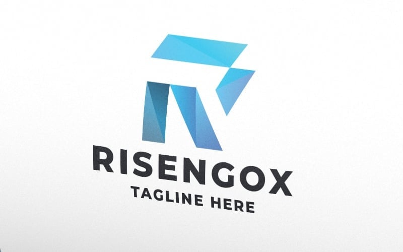 risengox letter r logo template original