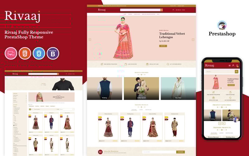 rivaaj wedding prestashop template original