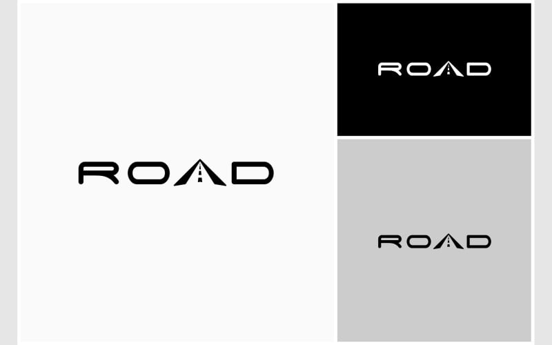 road wordmark typography text logo original
