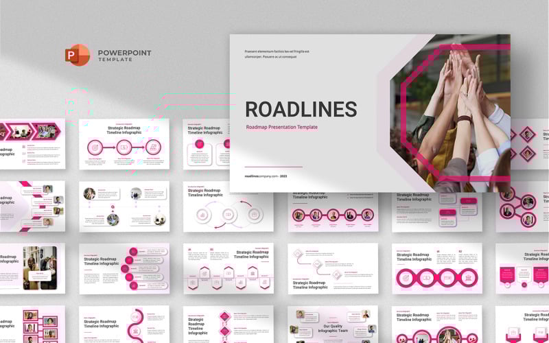 roadlines project roadmap powerpoint template original