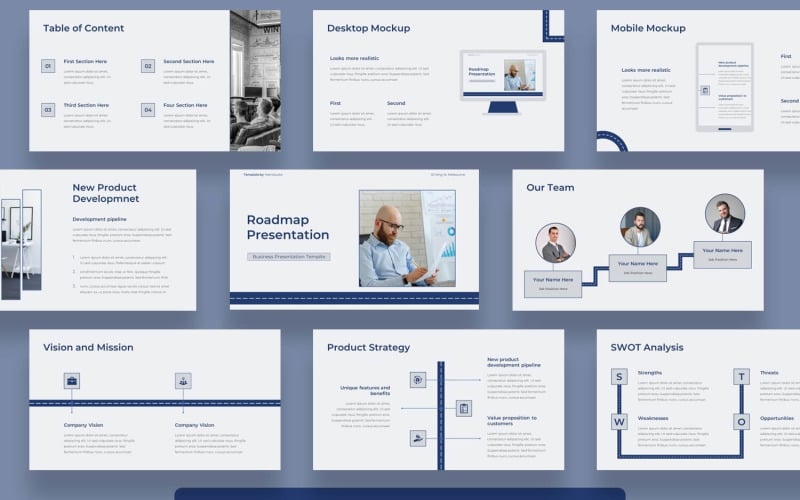 roadmap powerpoint template original