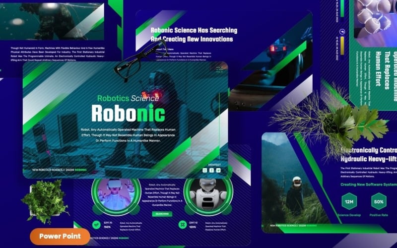 robonic robotics powerpoint templates original