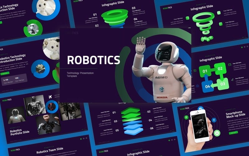 robotics technology multipurpose powerpoint template original