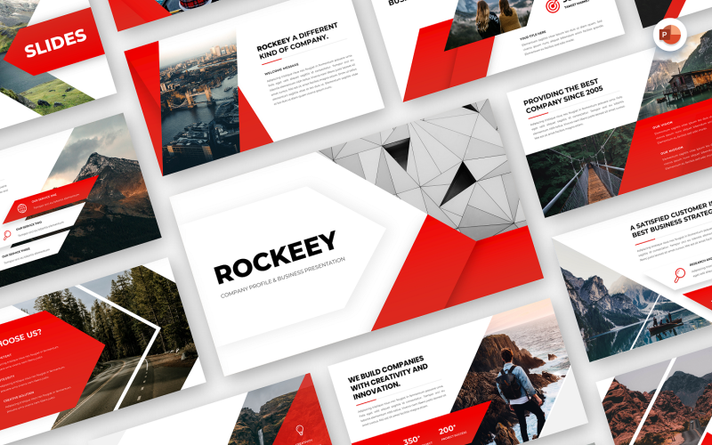 rockeey company profile amp business powerpoint template original