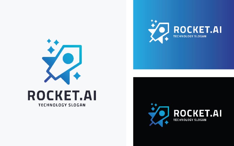 rocket ai business company logo original