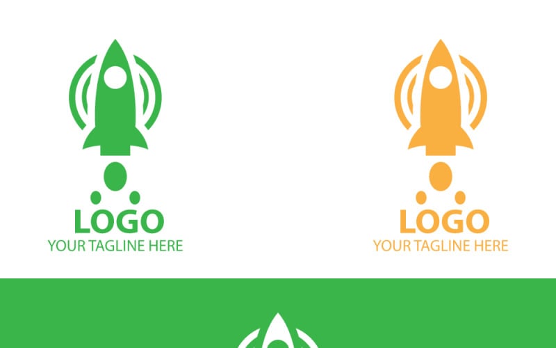 rocket ship logo design bold modern and versatile vector graphics for your business original