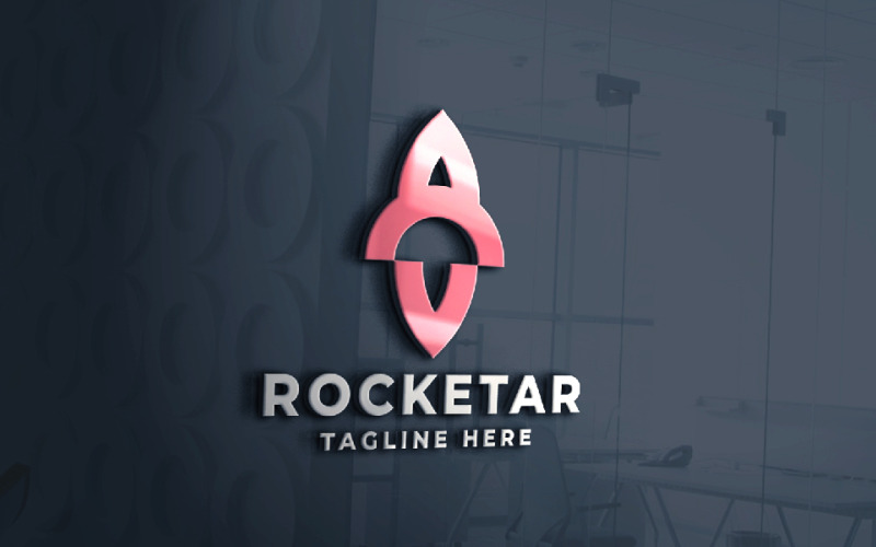 rocketar pro logo template original