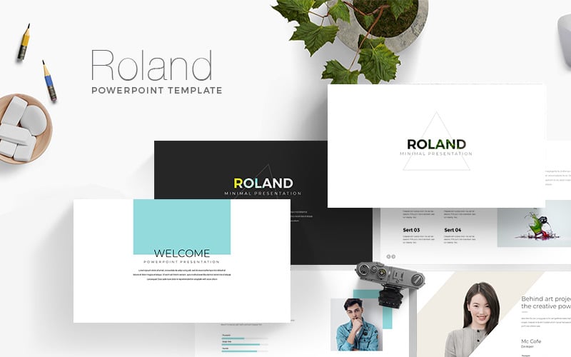 roland minimal presentation powerpoint template original