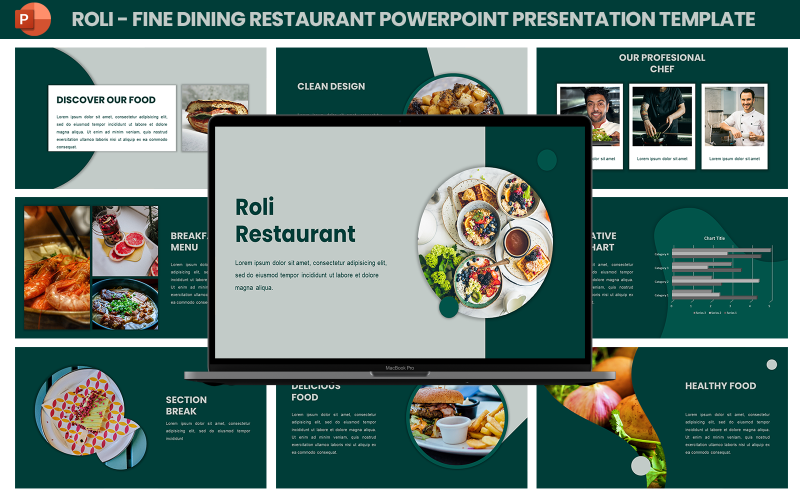 roli fine dining restaurant presentation template original