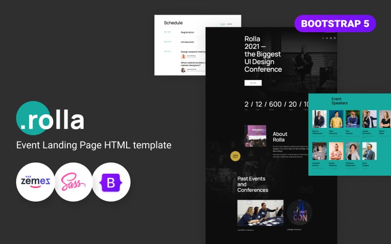 rolla html event tickets template original