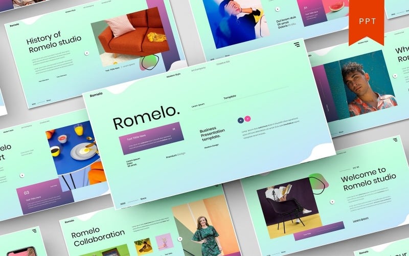 romelo business powerpoint template original