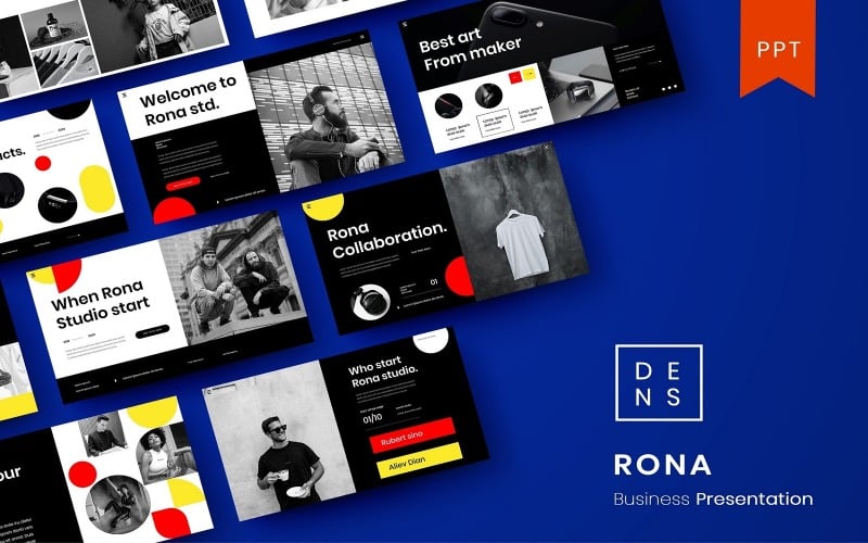 rona business powerpoint template original