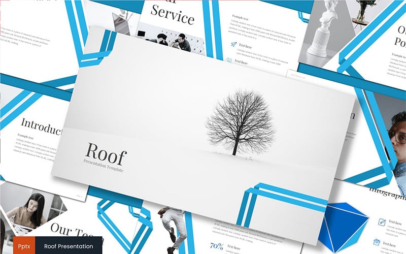 roof powerpoint template original