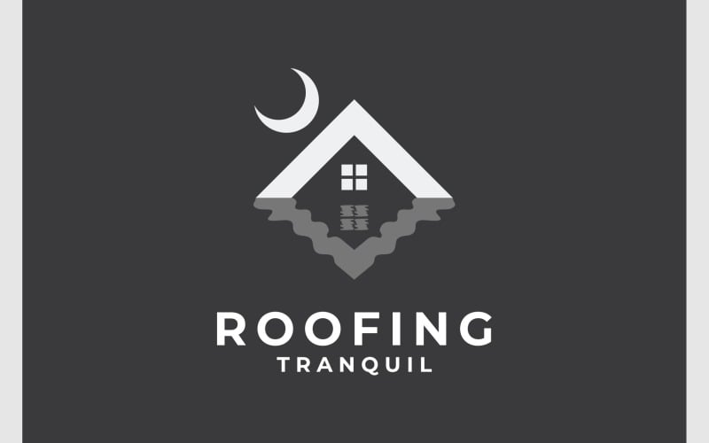 roof tranquil reflection water logo original