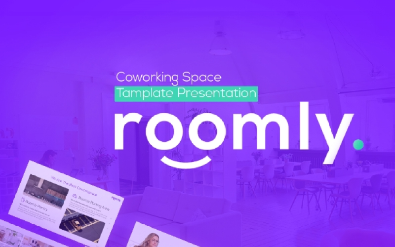 roomly co working space presentation powerpoint template original