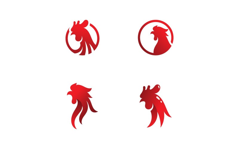 rooster logo vector symbol v original
