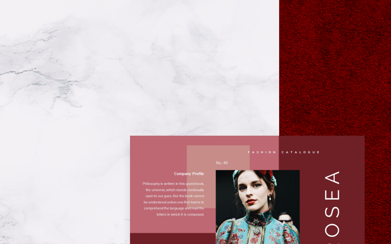rosea powerpoint template original