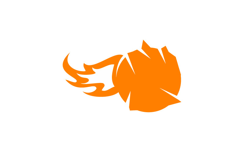 rough ball shoot logo template original